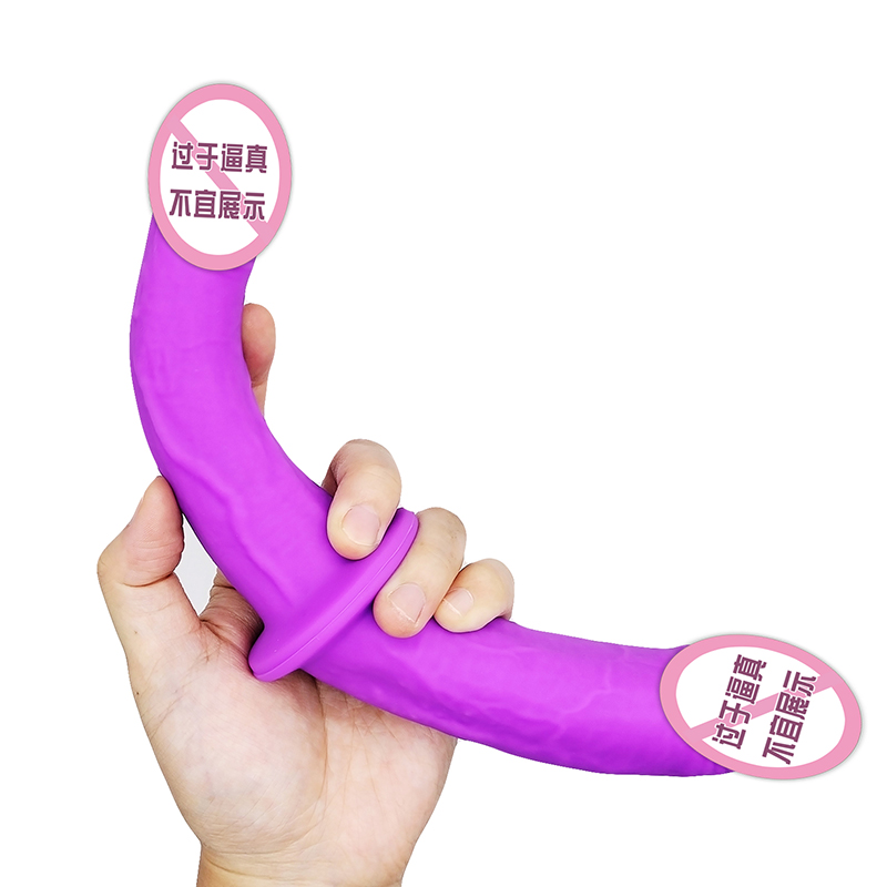 823/824 Lesbian Dual Head Purple Dorosły Sex Zabawki podwójna penetracja dildo Podwójna strona zakończona dildo dla par kobiet gej